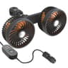 Dual Head Car Rear Seat Fan with USB Power and 3 Adjustable Speeds