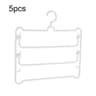 5pcs MultiLayer Pants Hanger Set For SpaceSaving Closet Organization 7