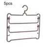 5pcs MultiLayer Pants Hanger Set For SpaceSaving Closet Organization 6