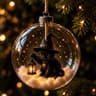 Halloween Glowing Hanging Sphere Ornament With Mini Figurine And Soft Light 7