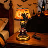 Halloween Ghost Stained Glass Lamp With LED Lighting And USB Power 9
