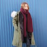 Womens Thick Iceland Wool Knit Winter Scarf 6