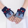 Kids Reindeer FlipTop Winter Gloves With Fleece Lining 8