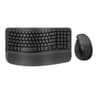Wireless Ergonomic Keyboard And Mouse Set With Cushioned Palm Rest 12