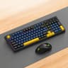 Rechargeable Wireless Keyboard And Mouse Combo With Bluetooth And Backlit 98Key Design 16