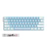 61-Key Wired Mechanical Gaming Keyboard with Ice Blue Backlighting