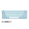 61-Key Wired Mechanical Gaming Keyboard with Ice Blue Backlighting