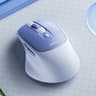 M2 Rechargeable Wireless Ergonomic Mouse with Silent Clicks and Adjustable DPI