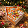 Christmas Gingerbread House Tin Storage Box For Cookies Candy And Gifts 5