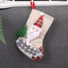 Linen Christmas Stocking Gift Bag For Holiday Candy And Small Gifts 6