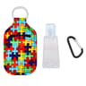 Fashionable hand sanitizer keychain accessory for hygiene