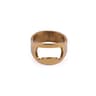 Stainless Steel Bottle Cap Opener Ring Gold