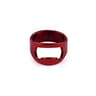 Stainless Steel Bottle Cap Opener Ring red