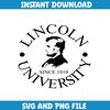 Lincoln ncaa Svg, Lincoln University logo svg, Lincoln University svg, NCAA Svg, sport svg (16).png