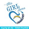 This Girl Loves Los Angeles Chargers Svg, Los Angeles Chargers Svg, NFL Svg, Png Dxf Eps Digital File.jpeg