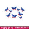American Butterfly Full Wrap, American Butterfly Full Wrap Svg, Starbucks Svg, Coffee Ring Svg, Cold Cup Svg, png, dxf, eps file.jpeg