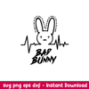 Bad Bunny 18, Bad Bunny Svg, Yo Perreo Sola Svg, Bad bunny logo Svg, El Conejo Malo Svg, png eps, dxf file.jpeg