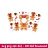 Gingerbread girl, Gingerbread Minnie Mouse Full Wrap Svg, Starbucks Svg, Coffee Ring Svg, Cold Cup Svg,eps,dxf,png file.jpeg