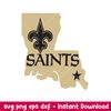 New Orleans Saints State Svg, New Orleans Saints Svg, NFL Svg, Png Dxf Eps Digital File.jpeg