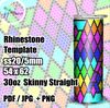 Rhinestone Template Tumbler  Rainbow diamond SS20 Stones.jpg