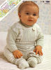 Vintage Sweater Dungarees Etc Knitting Pattern for Baby Patons 7956 Baby Set.jpg