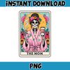 Die Mom Tarot Karte Png, lustige Frau Skelett Mutter Design, Witchy Vibes Schadel Png, Blumen Mama Png, Instant Download (1).jpg