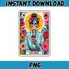 Die Mom Tarot Karte Png, lustige Frau Skelett Mutter Design, Witchy Vibes Schadel Png, Blumen Mama Png, Instant Download (2).jpg