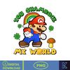 You Shamrock My World Png, St Patrick's Mario Png, St Patrick gamer Designs, Lucky Clover Png.jpg