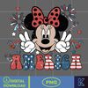 Minnie America 4th of July Svg, Mickey Sublimation, Fourth of July Sublimation, 4th Of July Svg, America Svg Sublimation, Instant Download.jpg
