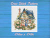 House in Garden - Cross Stitch Pattern - PDF Counted House Village - Fabulous Fantastic Magical Little Cottage - House in Flowers.jpg