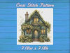 Cottage in Flowers Cross Stitch Pattern PDF Counted House Village - Fabulous Fantastic Magical House in Garden 822 718.jpg
