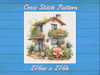 Cottage with Roses Cross Stitch Pattern PDF House Village - Fabulous Fantastic Magical House in Garden - Cottage in Flowers .jpg