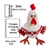 knitting pattern rooster