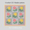 crochet-C2C-rose-graphgan-blanket