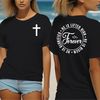 Christian Bible quote Tee Shirt - , Jesus shirt, Gift for Christian woman, Christian Tee - Forever he is lifted high.jpg