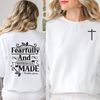 fearfully and wonderfully made bible quote sweatshirt, Christian sweatshirt, hoodie, Gift for Christian woman, Christian sweater,.jpg