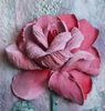 Plaster-pink-rose-sculpture