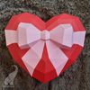 3d papercraft heart low poly paper heart box template SVG for Cricut, studio3 for Silhouette, FCM for Brother, PDF cut files