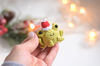 christmas frog by KnittedToysKsu