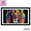 Rainbow lion cross stitch pattern PDF, animals in pop art style.JPG