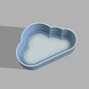 Cloud One-piece Bath Bomb Mold STL File