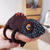 Reptile decor red chameleon tiny stuffed animal.jpg