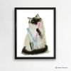 Siamese Cat Print Cat Decor Cat Art Home Wall-97-1.jpg