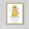 Orange Cat Print Cat Decor Cat Art Home Wall-33-1.jpg
