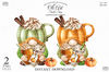 Gnomes pumpkin drinks clipart_01.JPG