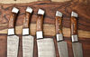 5 PC Custom Handmade Forged Damascus Steel Chef Knife Sets.jpeg