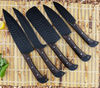 5 PC Custom Handmade Hand Forged Black Coated Carbon Steel Chef.jpeg