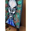 Alien Painting Space Original Art UFO Artwork Fantasy Wall Art Oil Canvas_6_2.jpg