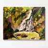 waterfall painting canvas