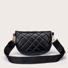 5 Women Mini Chain Decor Quilted Fanny Pack.jpg